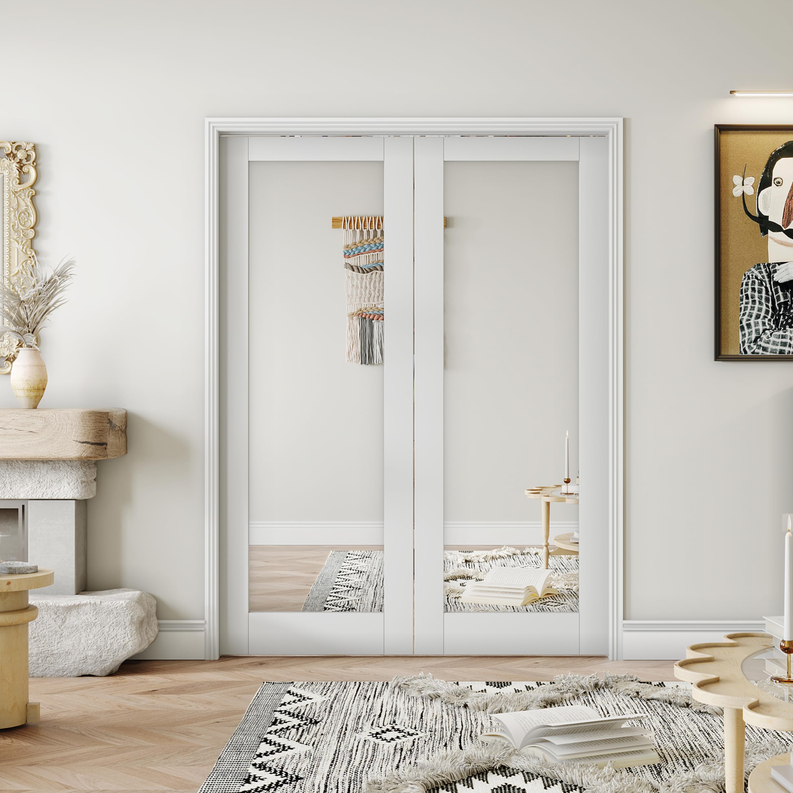 Interior Double Doors with Glass – Modern & Elegant