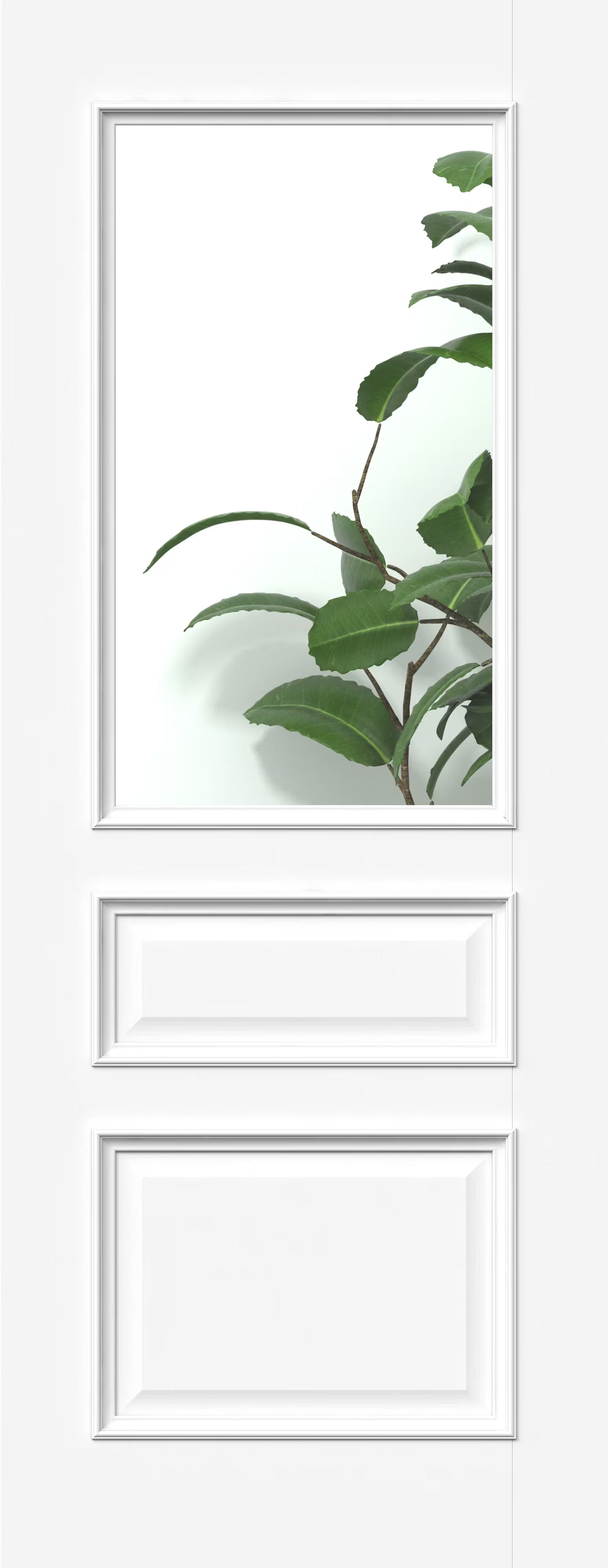 White Royale Glazed Pre-Finished Internal Door