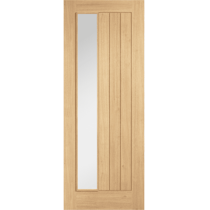 Internal Oak Belize Clear Glazed Offset