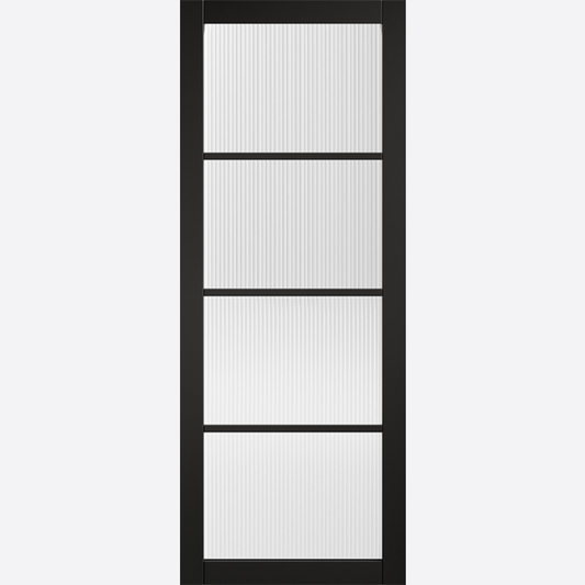 Black Soho Reeded Glazed 4L