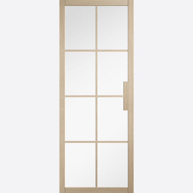 Blonde Oak Malvern Clear Glazed Internal Door