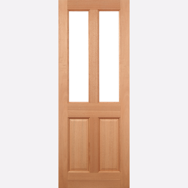 Hardwood Malton Glazed 2L Clear External Door