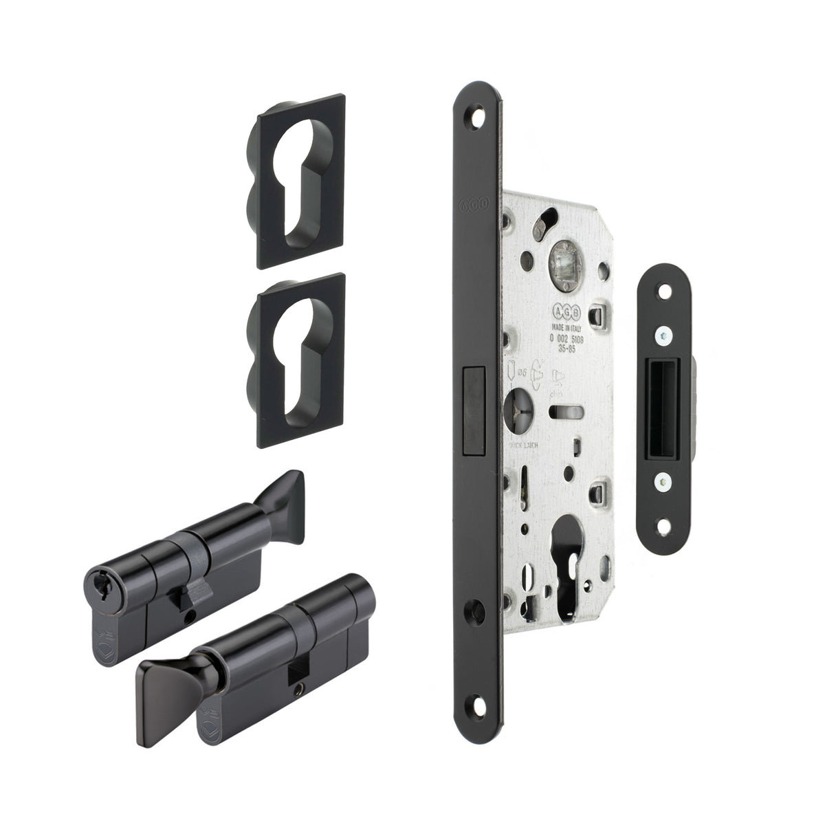 Magnetic Euro Profile Sashlock Key Lock Set for Industrial Doors