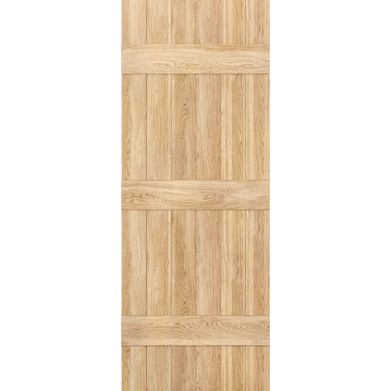 Rustic Oak Ledged Unfinished Internal Door