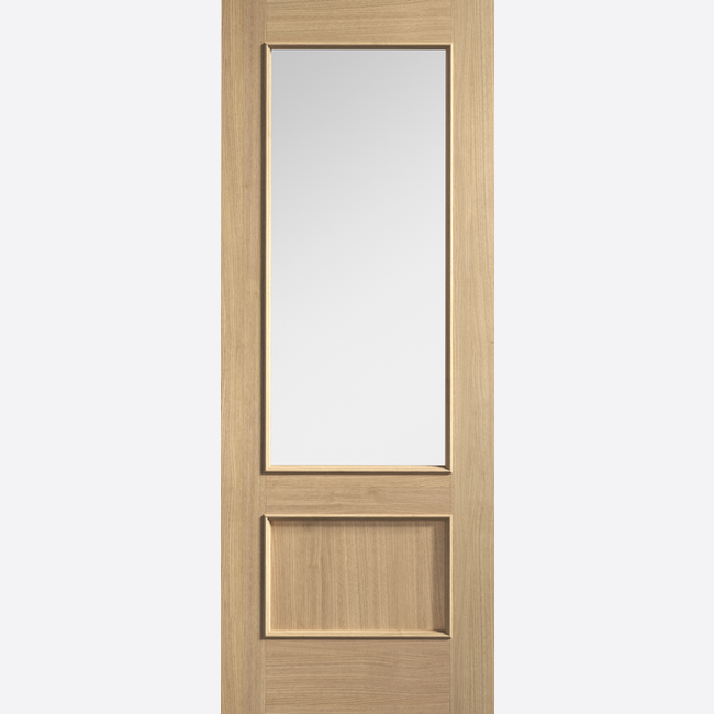 Pre-Finished Oak Murcia Clear Glazed Internal Door