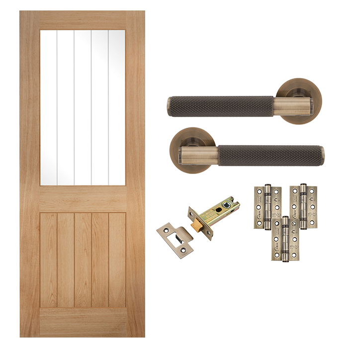 Pre-Finished Cottage Internal Door & Handle Pack Bundle