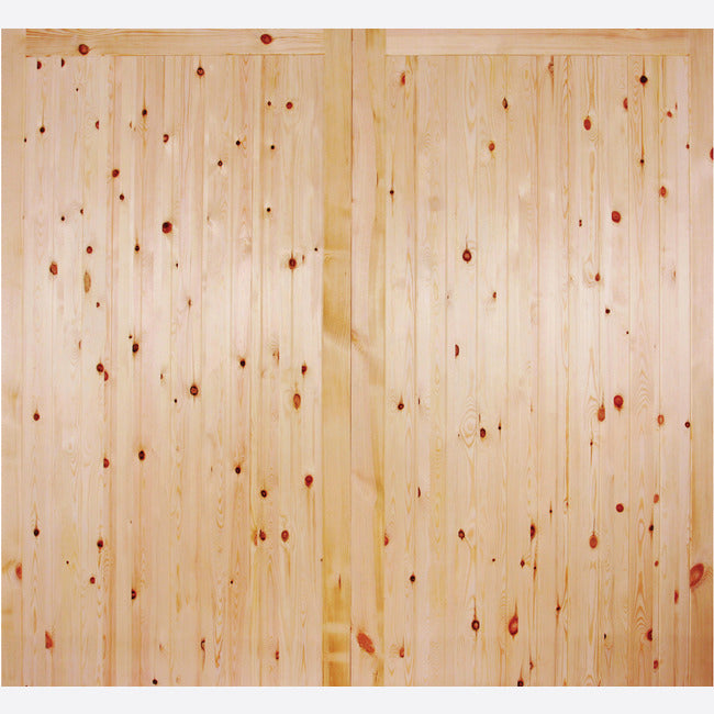 Redwood Framed, Ledged & Braced Garage Door Pair