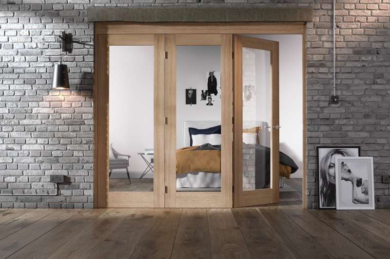Roomfold Frame Unfinished Oak 3+0