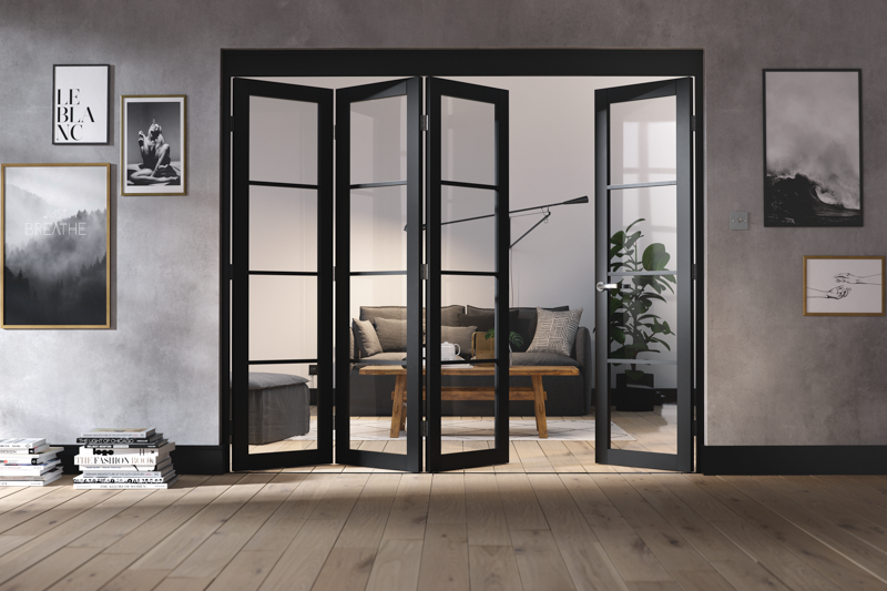 Roomfold Frame Unfinished Oak 3+1