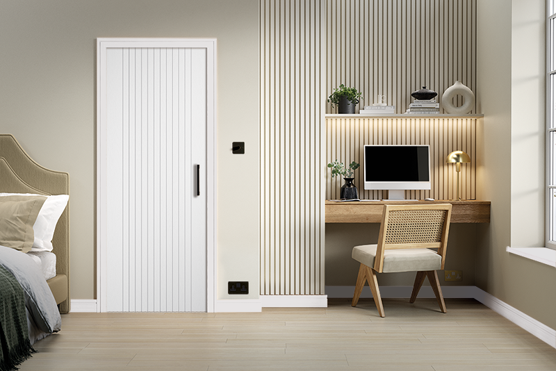 White Laminate Sydney FD30 Internal Fire Door