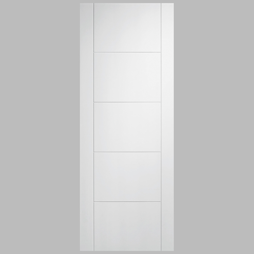 CLEARANCE White Primed 5P Ladder FD30 Fire Rated Internal Doors
