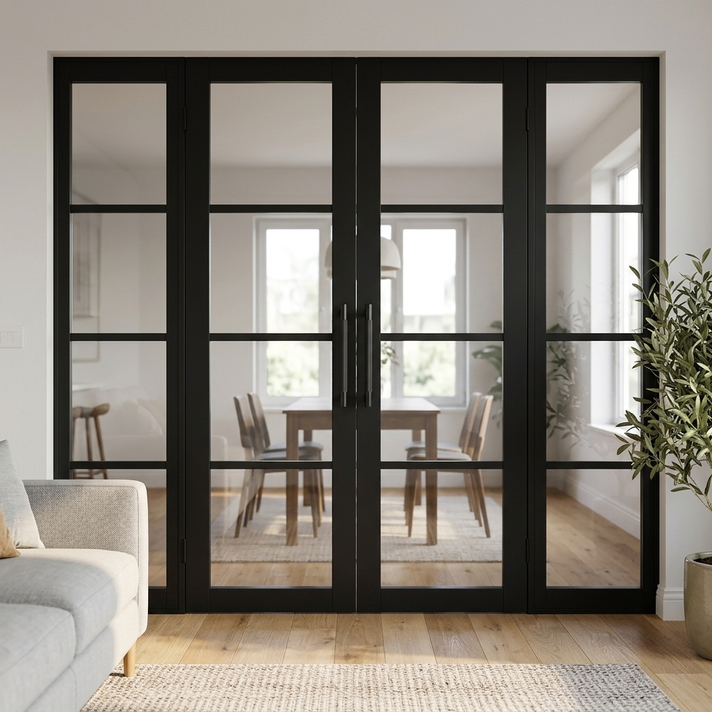 Industrial 4L Glazed Door Set 2680mm(w) x 2021mm(h)