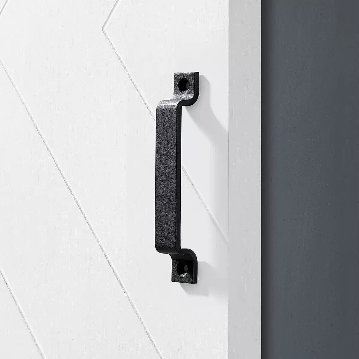 Ove Internal Barn Door - ODYSSEY Sliding Door with Kit in White Textured Wood