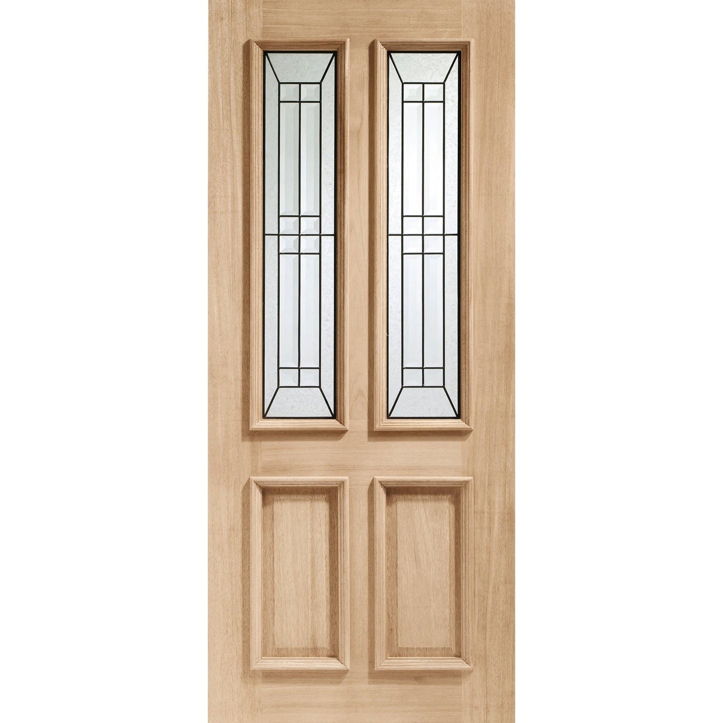 External Oak M&T Triple Glazed Malton Diamond with Black Caming