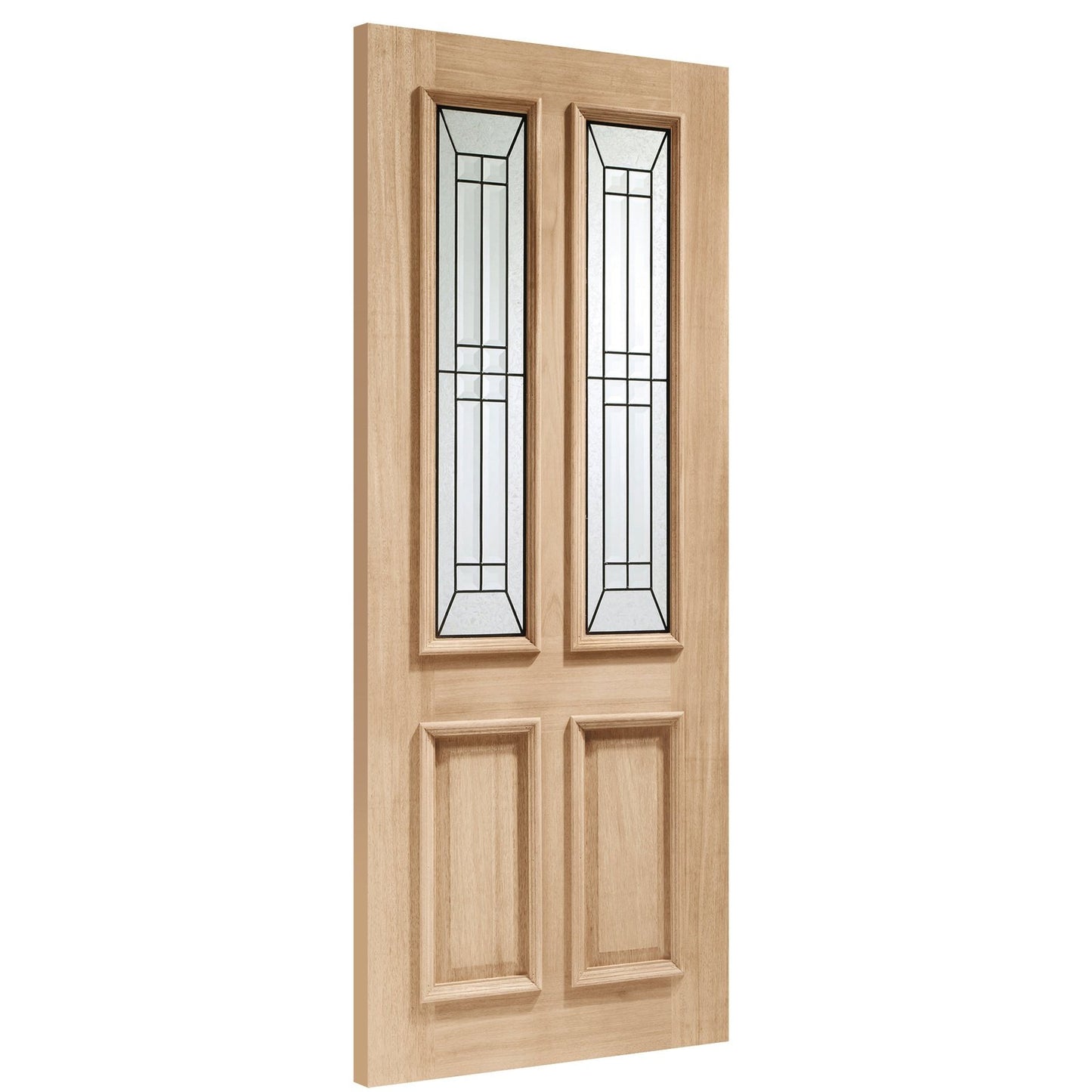 External Oak M&T Triple Glazed Malton Diamond with Black Caming