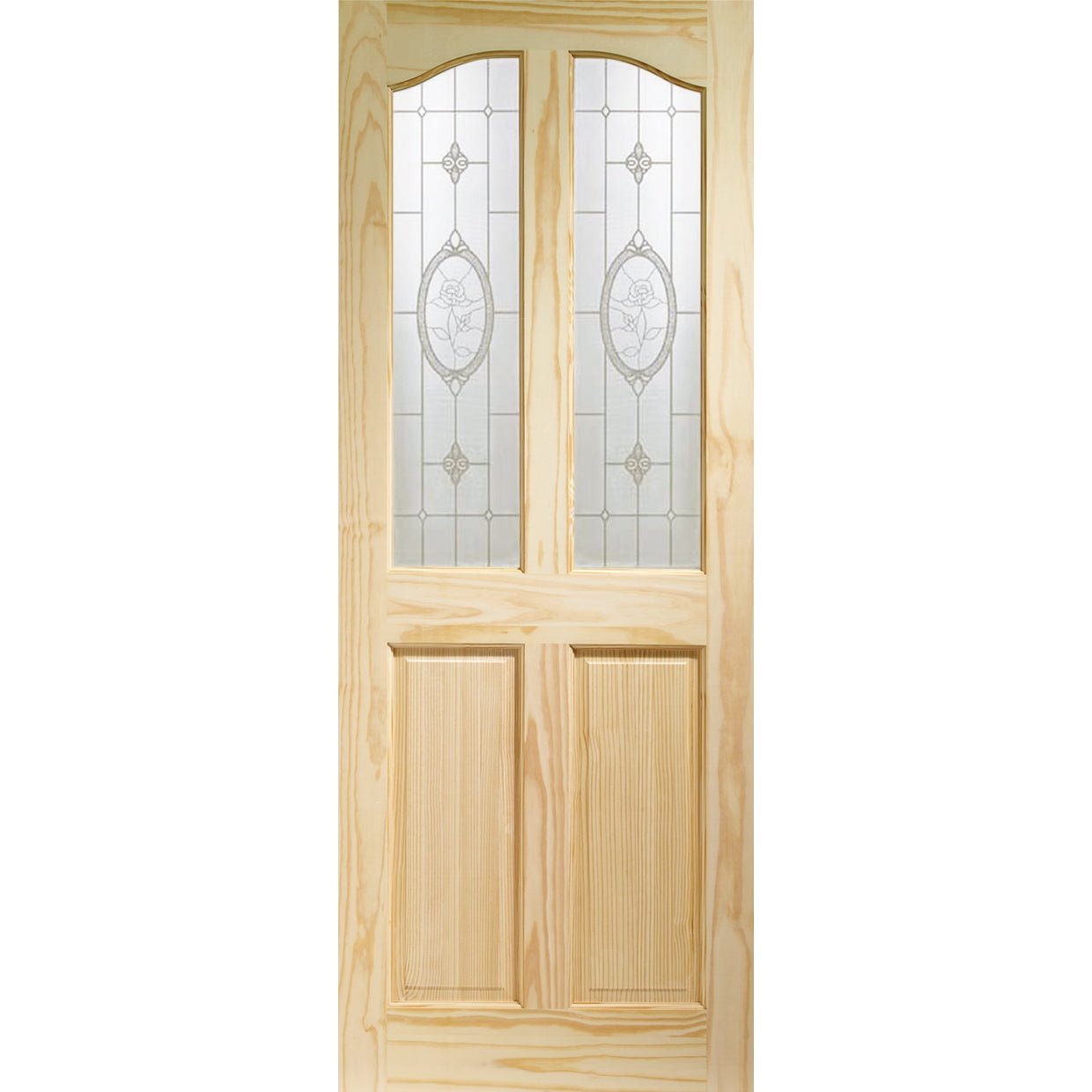 Internal Clear Pine Rio with Crystal Rose Glass