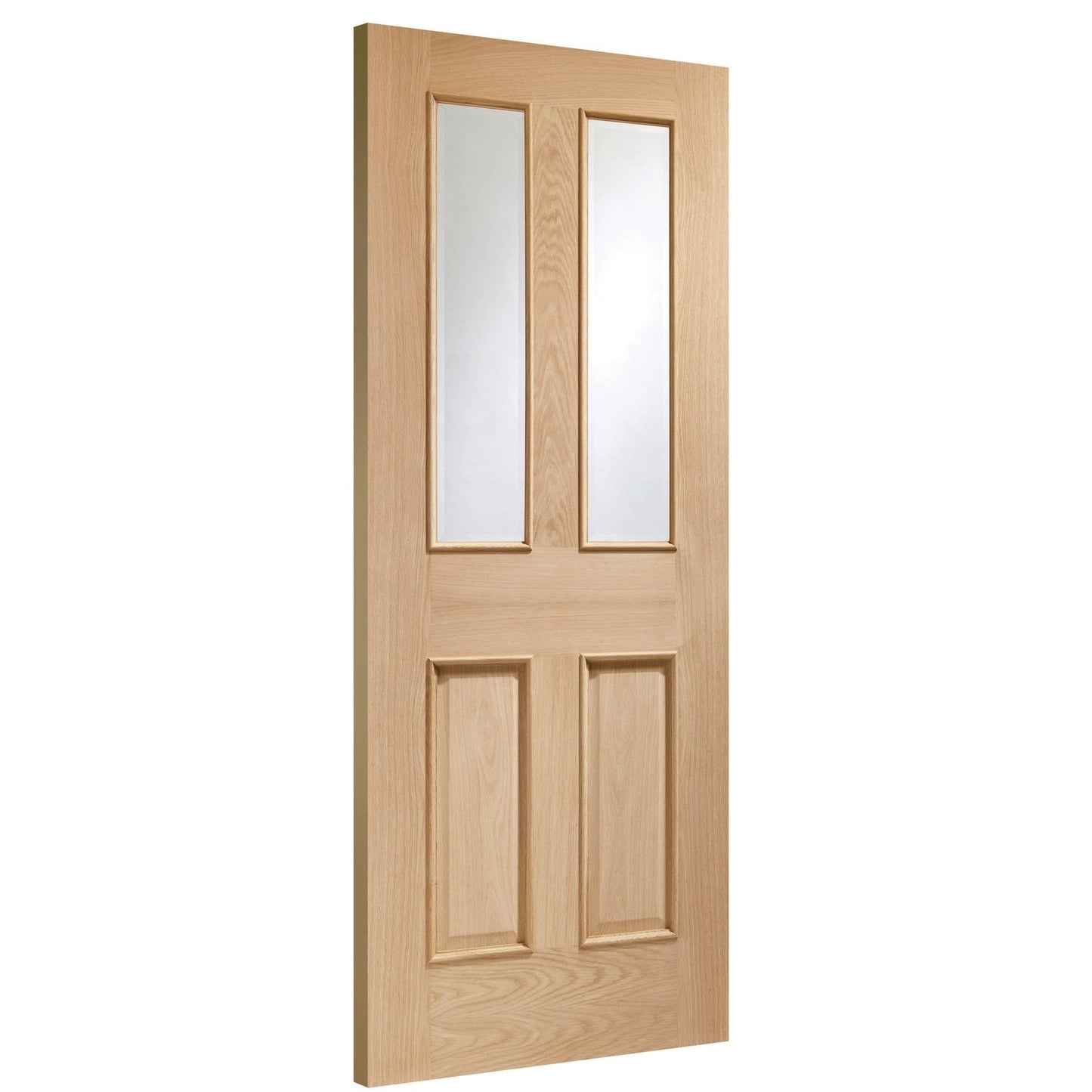 Internal Oak Malton with Clear Bevelled Glass and Raised Mouldings