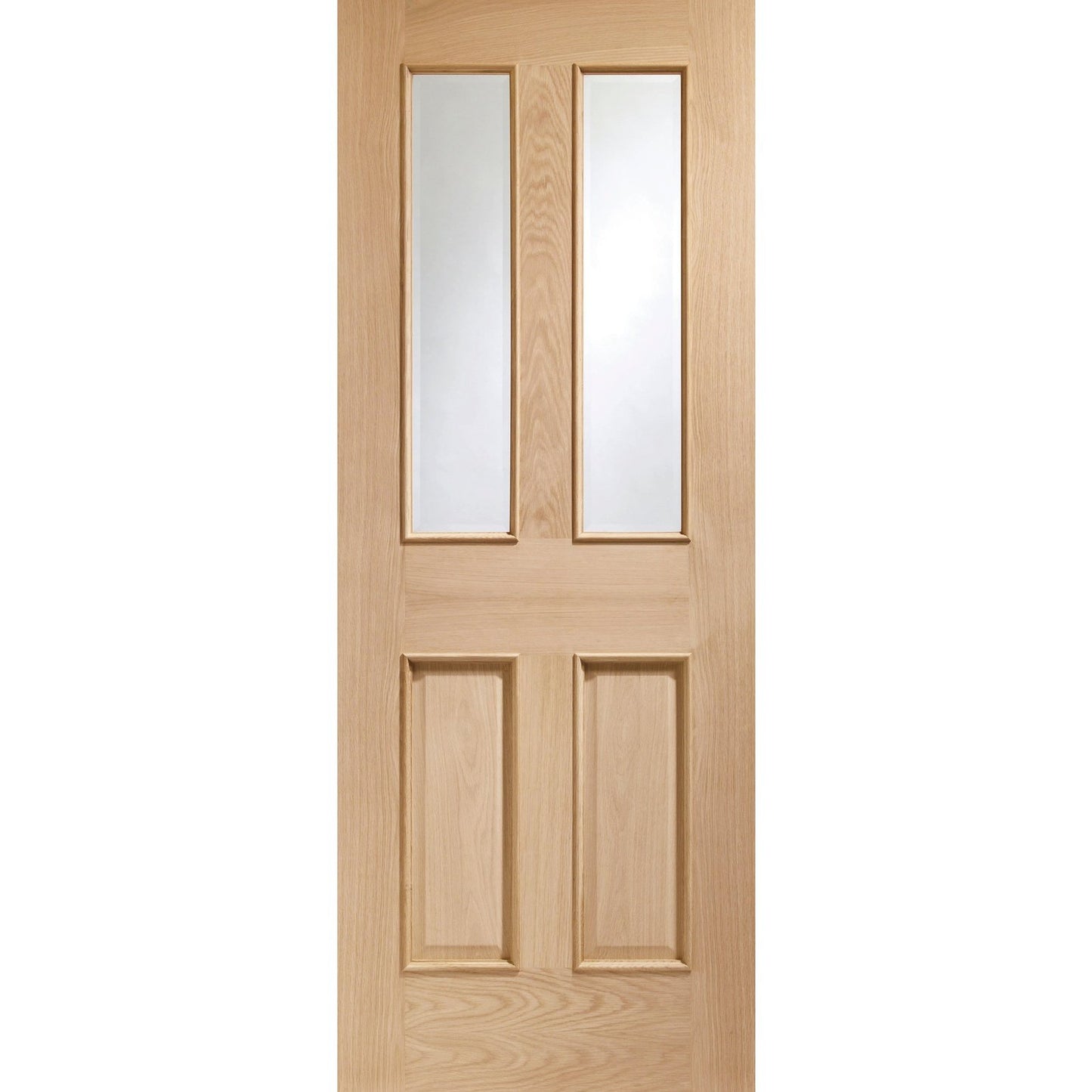 Internal Oak Malton with Clear Bevelled Glass and Raised Mouldings