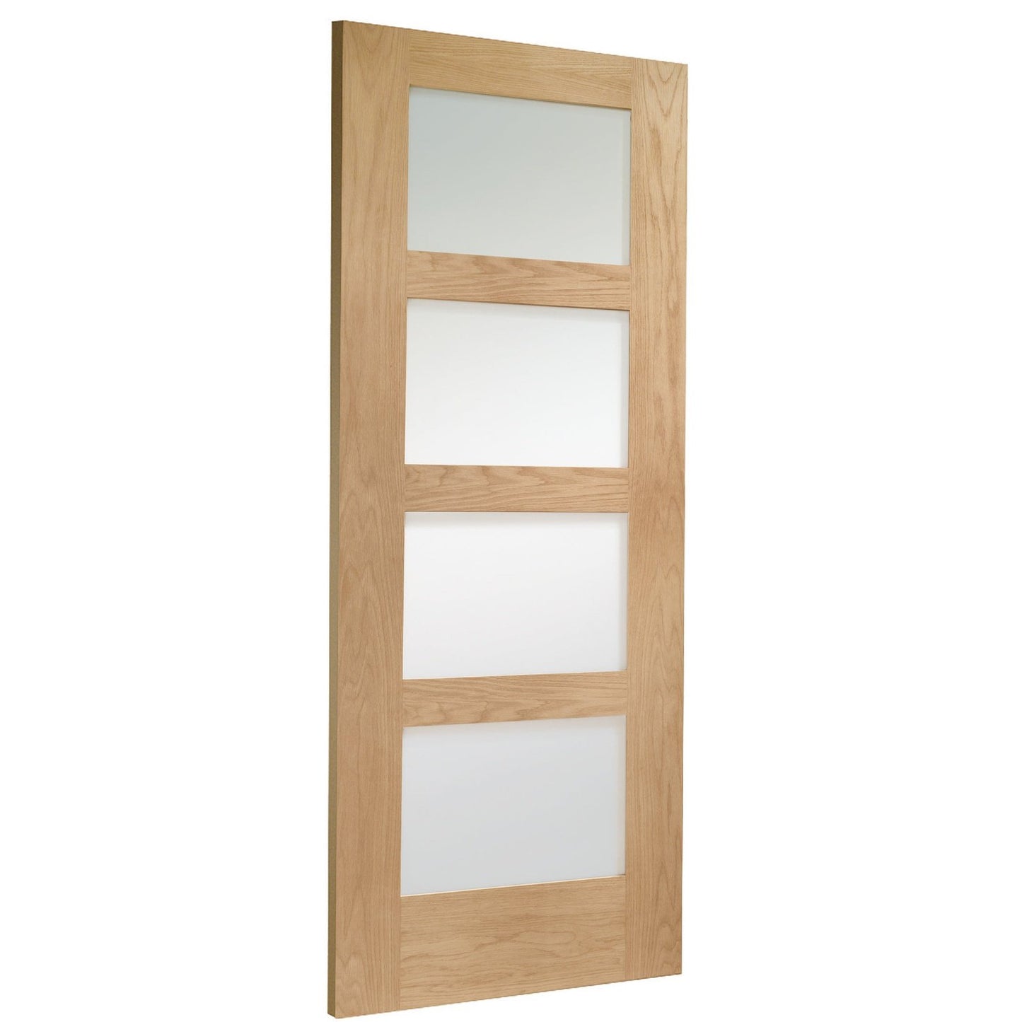 Internal Oak Shaker with Obscure Glass