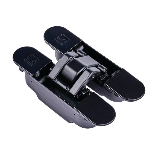 Ironmongery Eclipse Matt Black Concealed Hinge (Pack of 2)