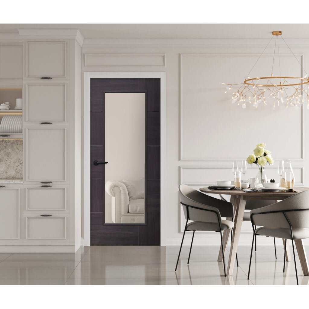 Internal Laminate Umber Grey Ravenna with Clear Glass