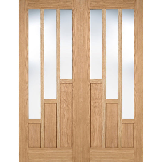 Oak Coventry Glazed 3L Pairs