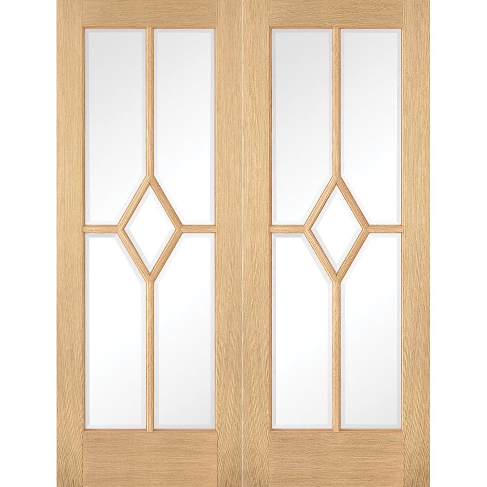 Oak Reims Glazed Pair