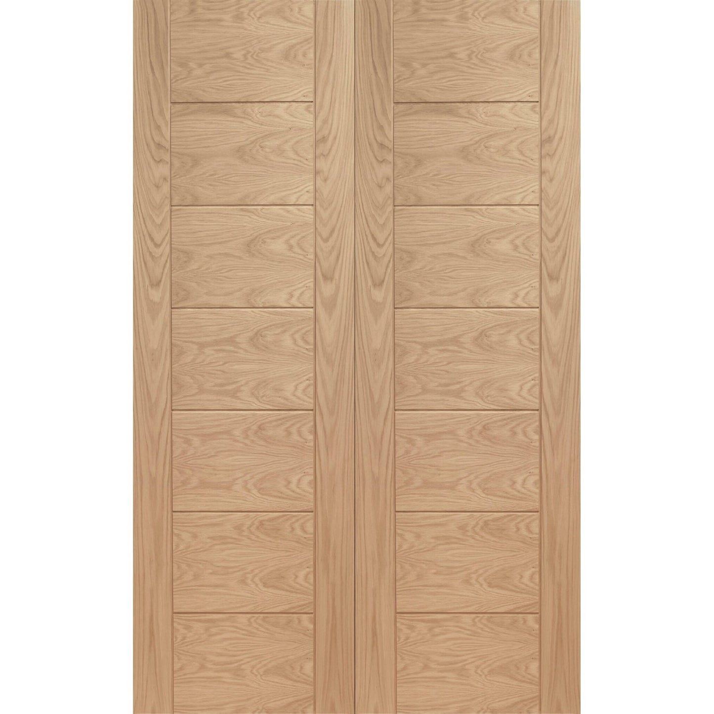 Internal Oak Palermo Door Rebated Pair