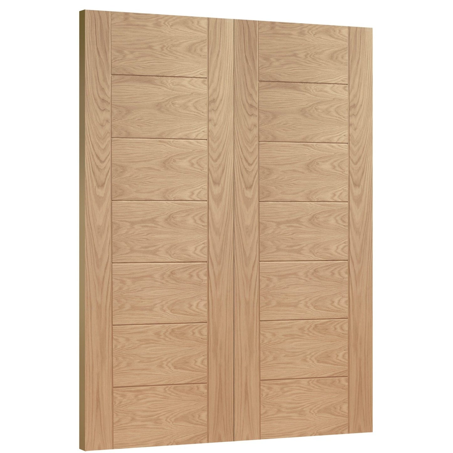Internal Oak Palermo Door Rebated Pair
