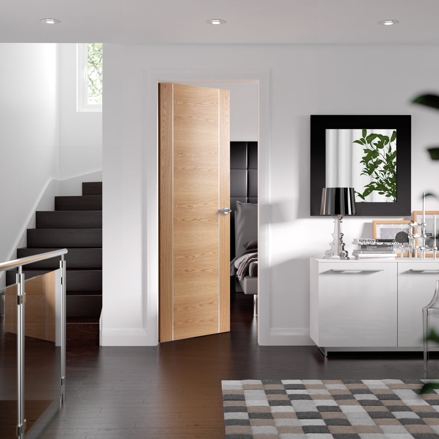 Internal Oak Pre-Finished Forli (Alum Inlay)