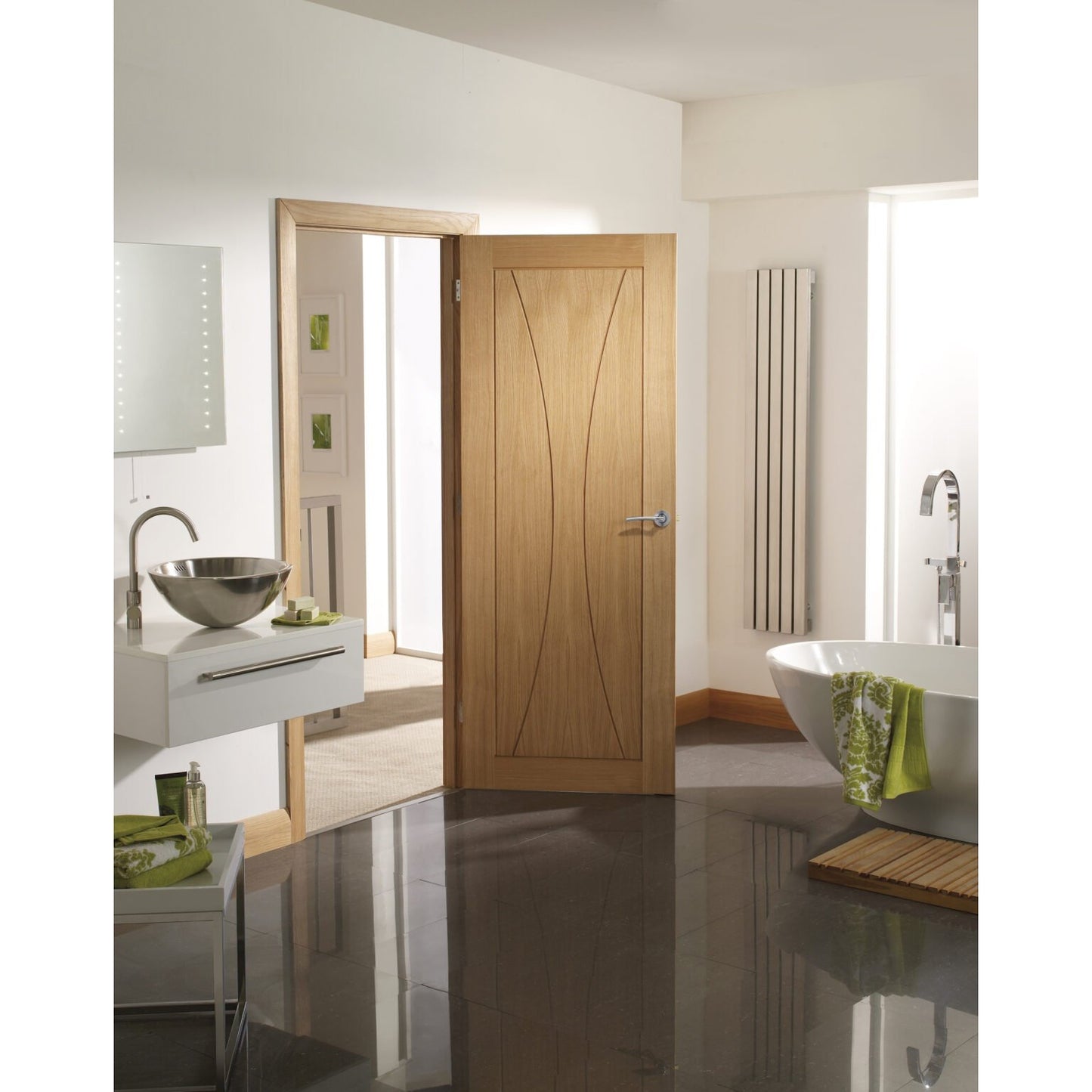 CLEARANCE Internal Pre-Finished Oak Verona Fire Door
