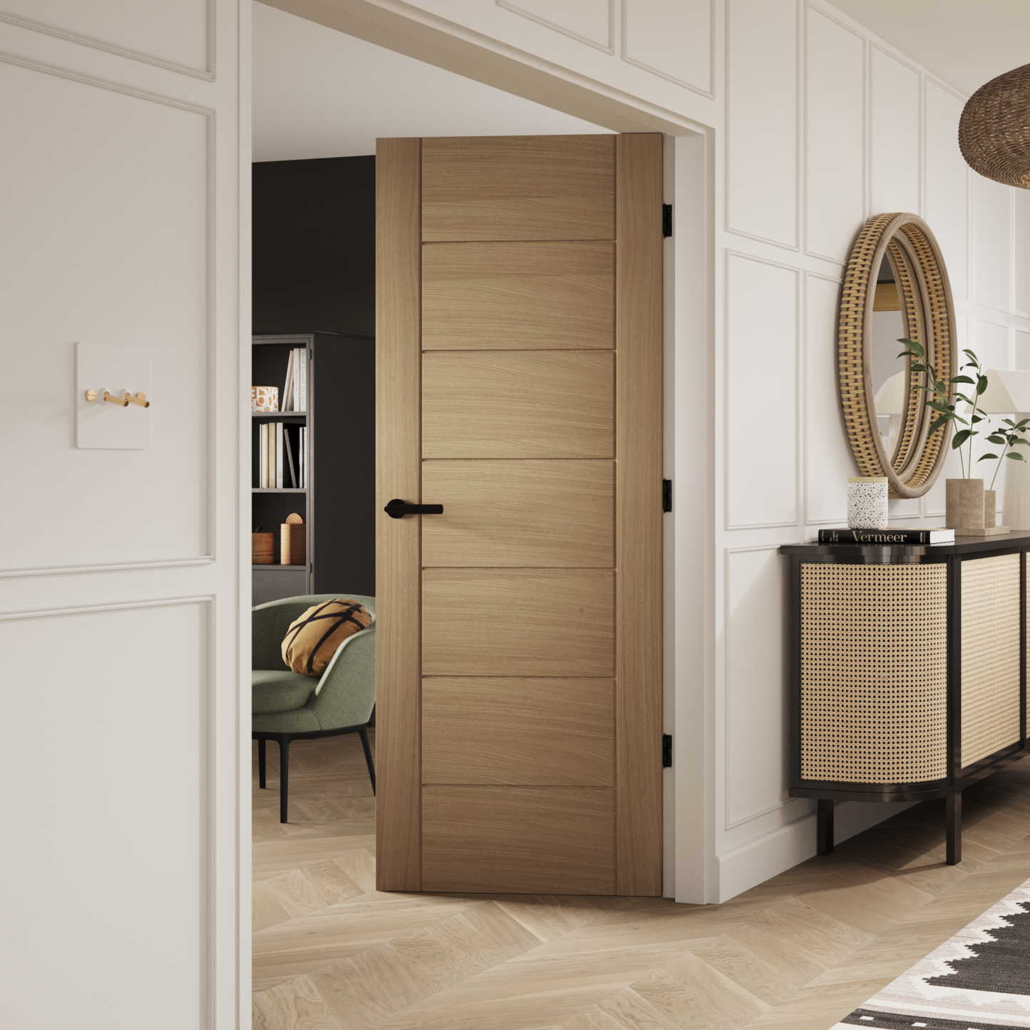 Palermo Essential Internal Oak Fire Door