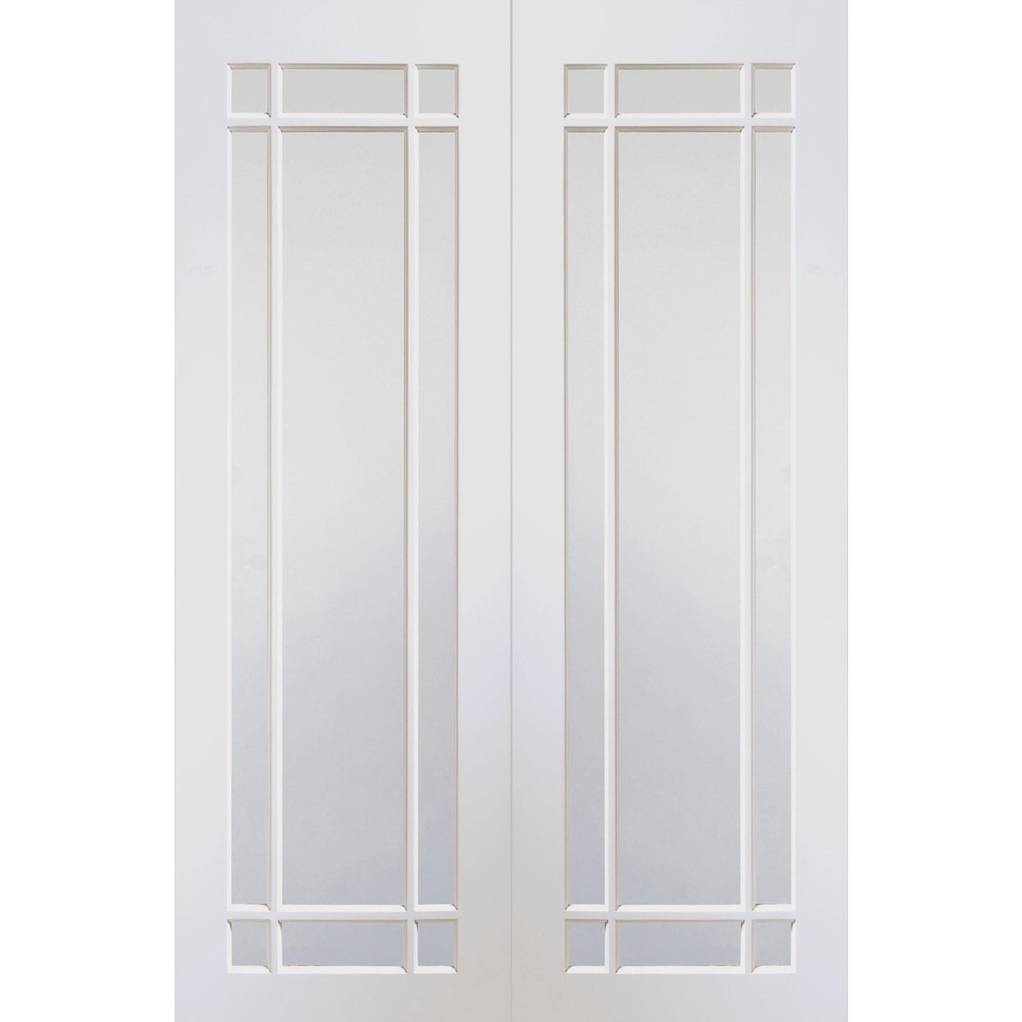 Internal White Primed Cheshire Pair with Clear Glass