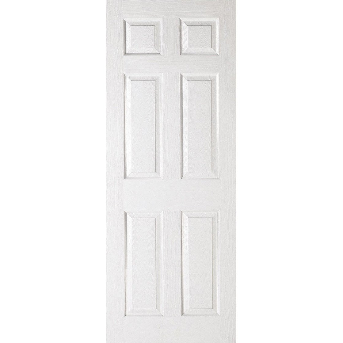 White Moulded Textured 6P