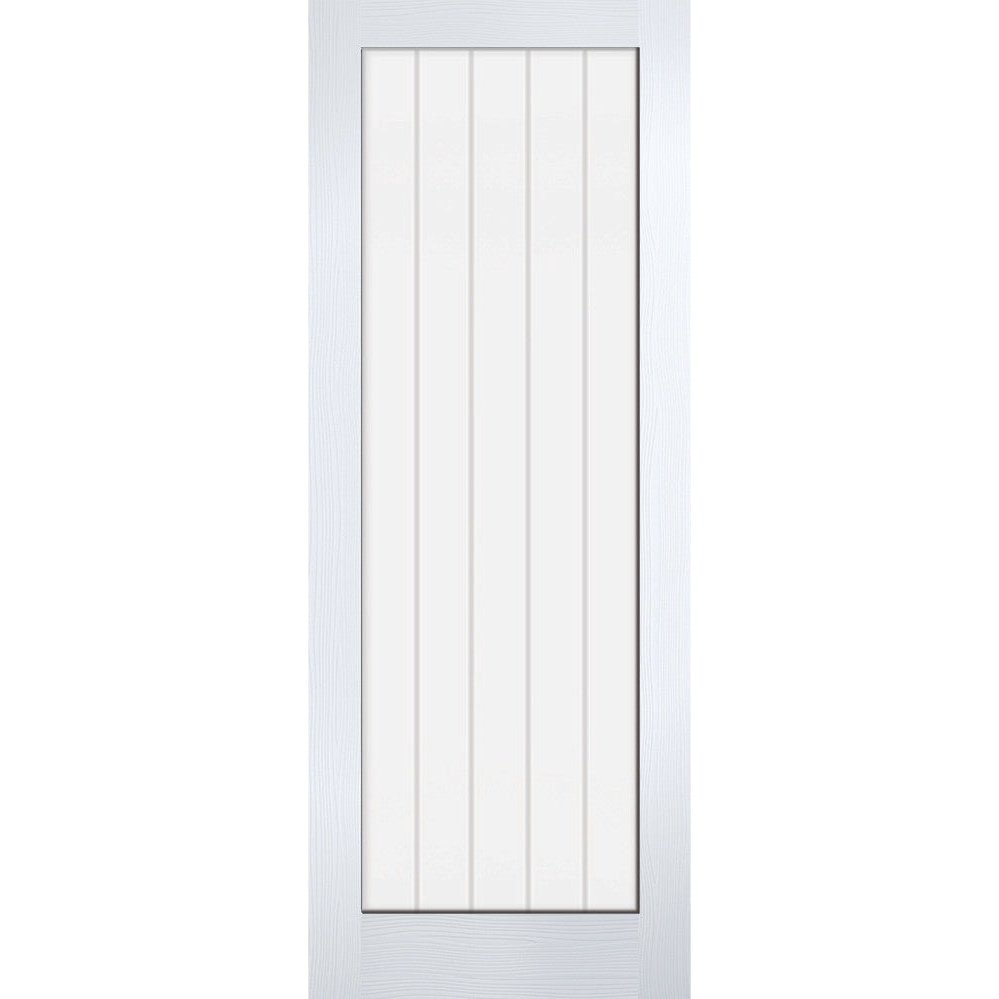 White Moulded Textured Vertical Glazed 1L