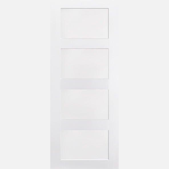 White Shaker 4P FD30 Fire Rated Internal Door