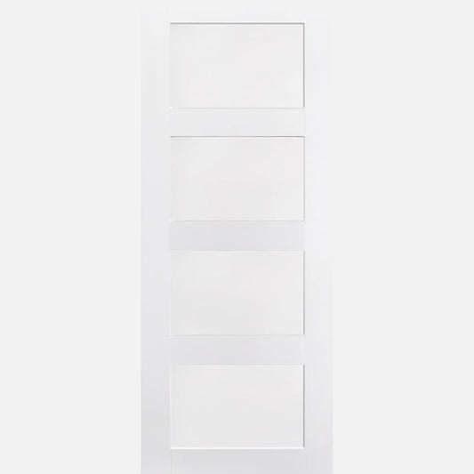 White Shaker 4P FD30 Fire Rated Internal Door