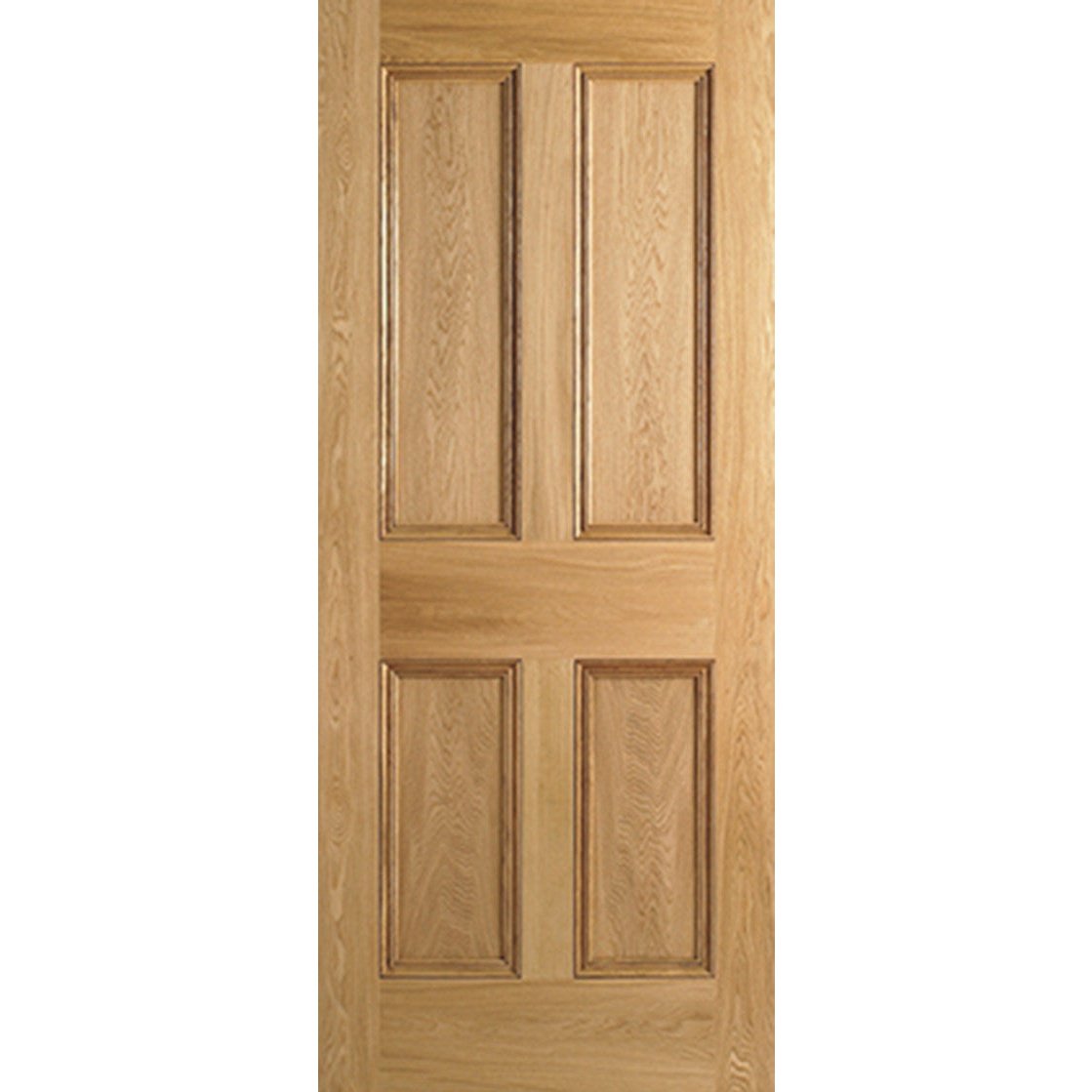 Oak Flat Panel 4P FD30 Fire Rated Internal Door