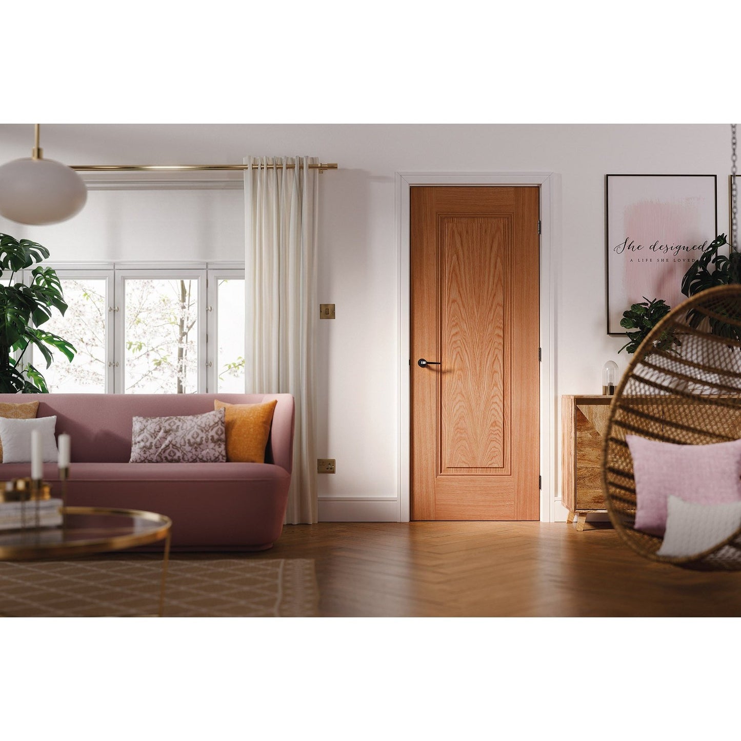 Oak Eindhoven FD30 Fire Rated Internal Door