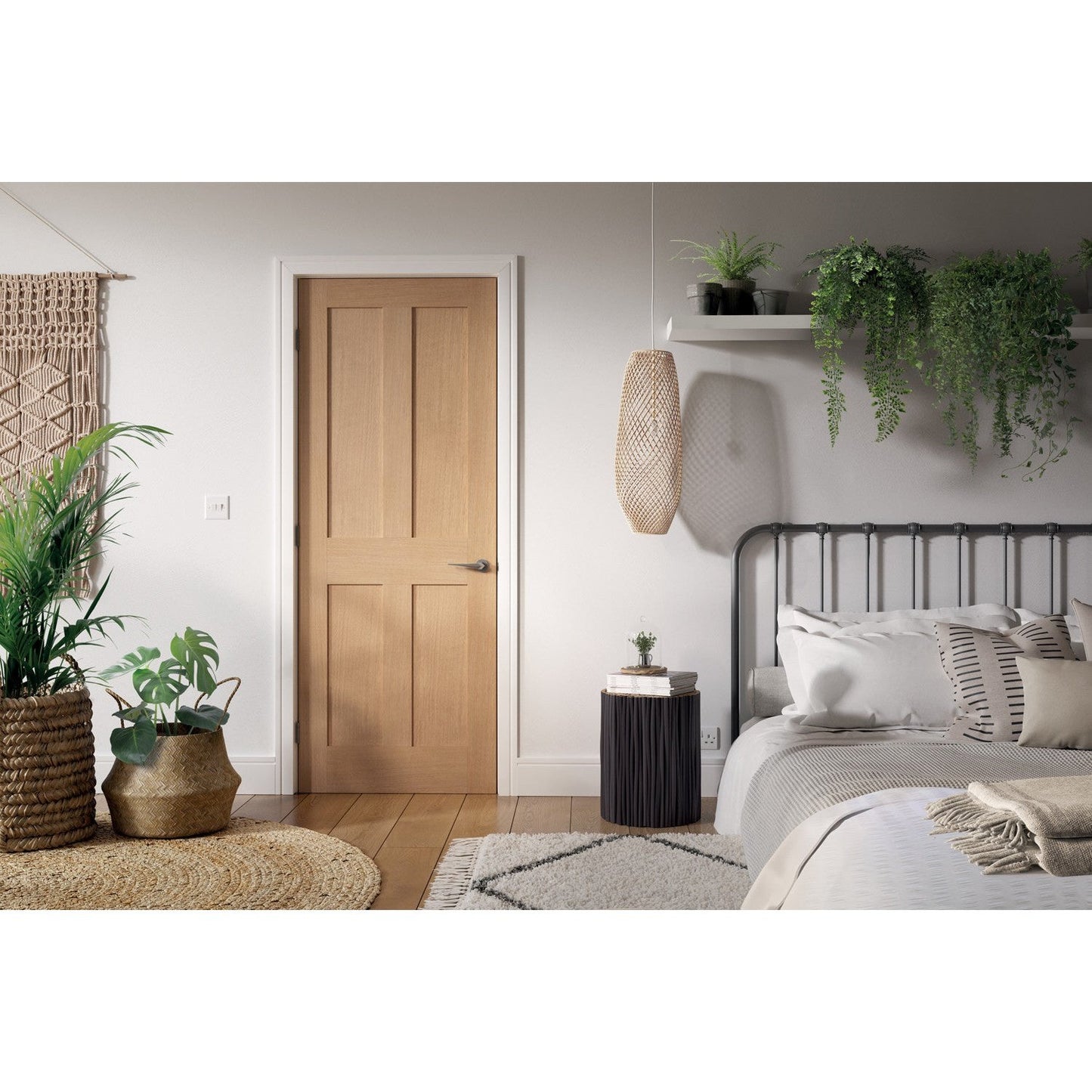 Oak London Pre-finished FD30 Fire Rated Internal Door
