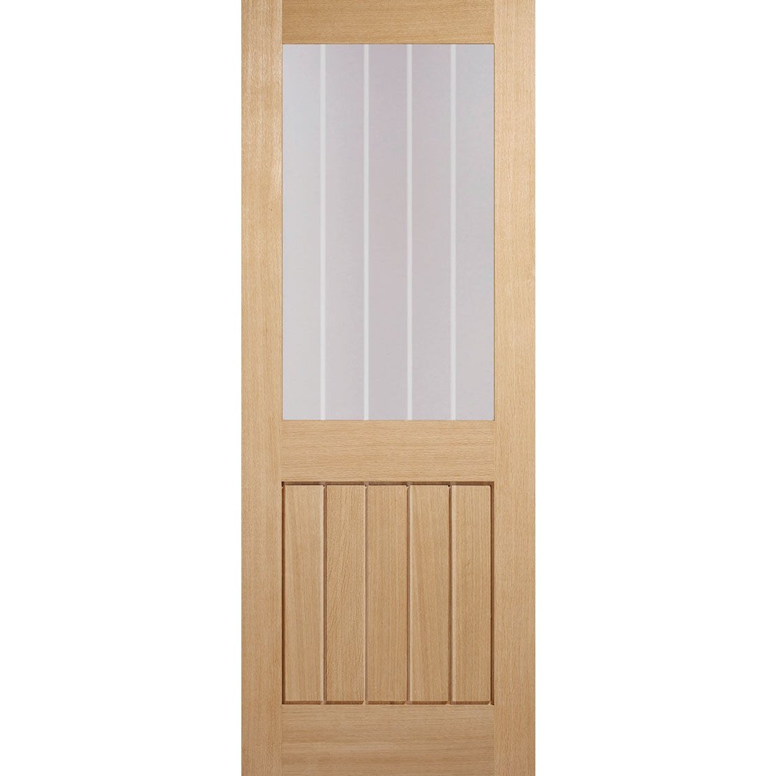 Oak Mexicano Glazed Half Light FD30 Fire Rated Internal Door