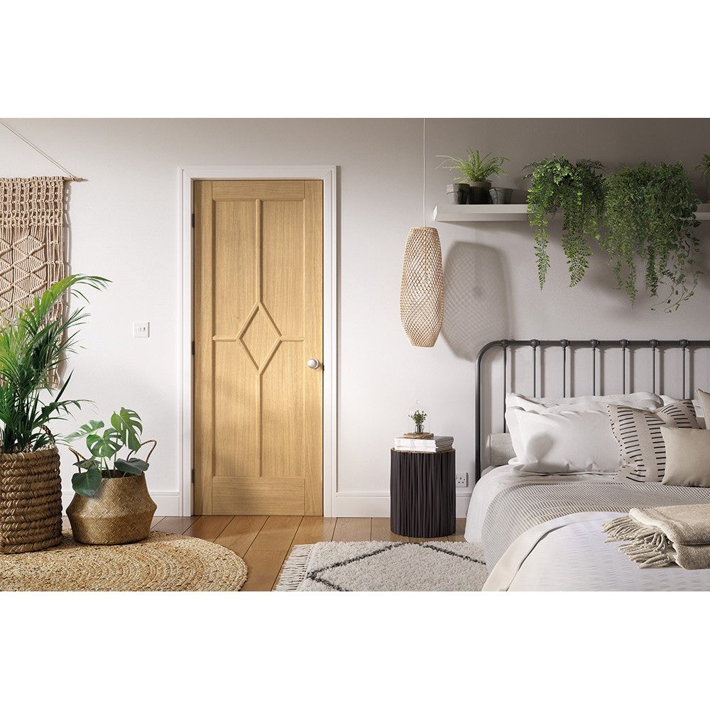 Oak Reims 5P Pre-finished FD30 Fire Rated Internal Door
