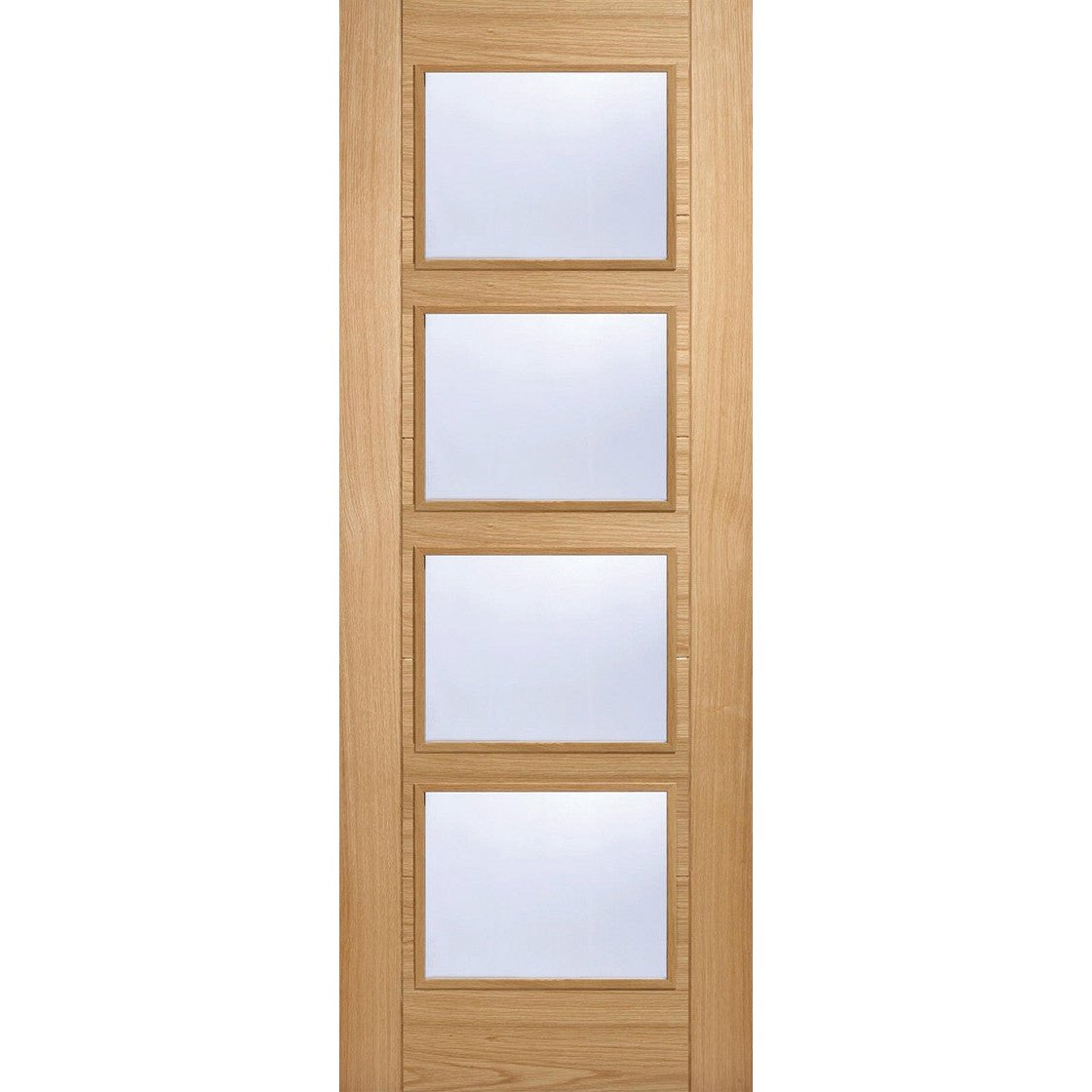 Oak Vancouver Glazed 4L Fire Door
