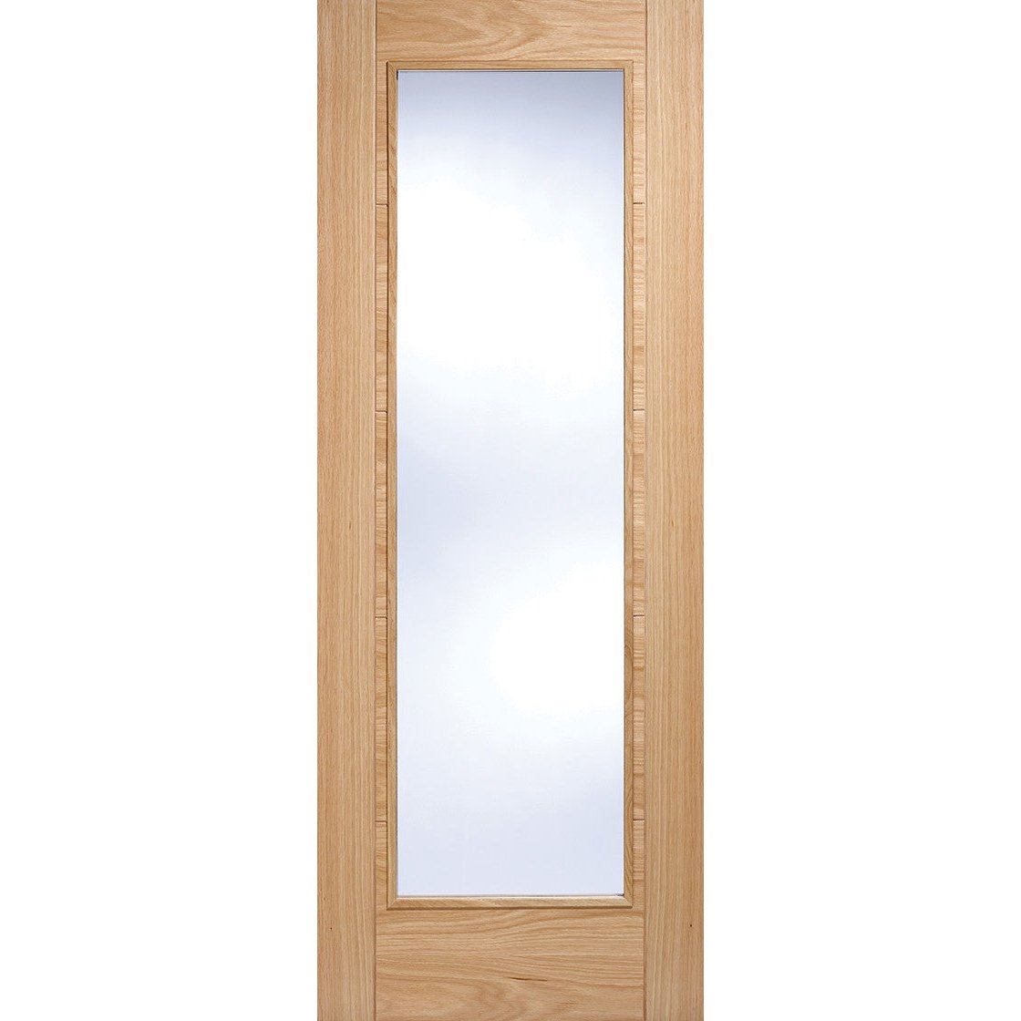 Oak Vancouver Glazed Pattern 10 Fire Door