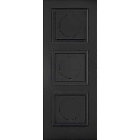 Primed Black Antwerp 3P FD30 Fire Rated Internal Door