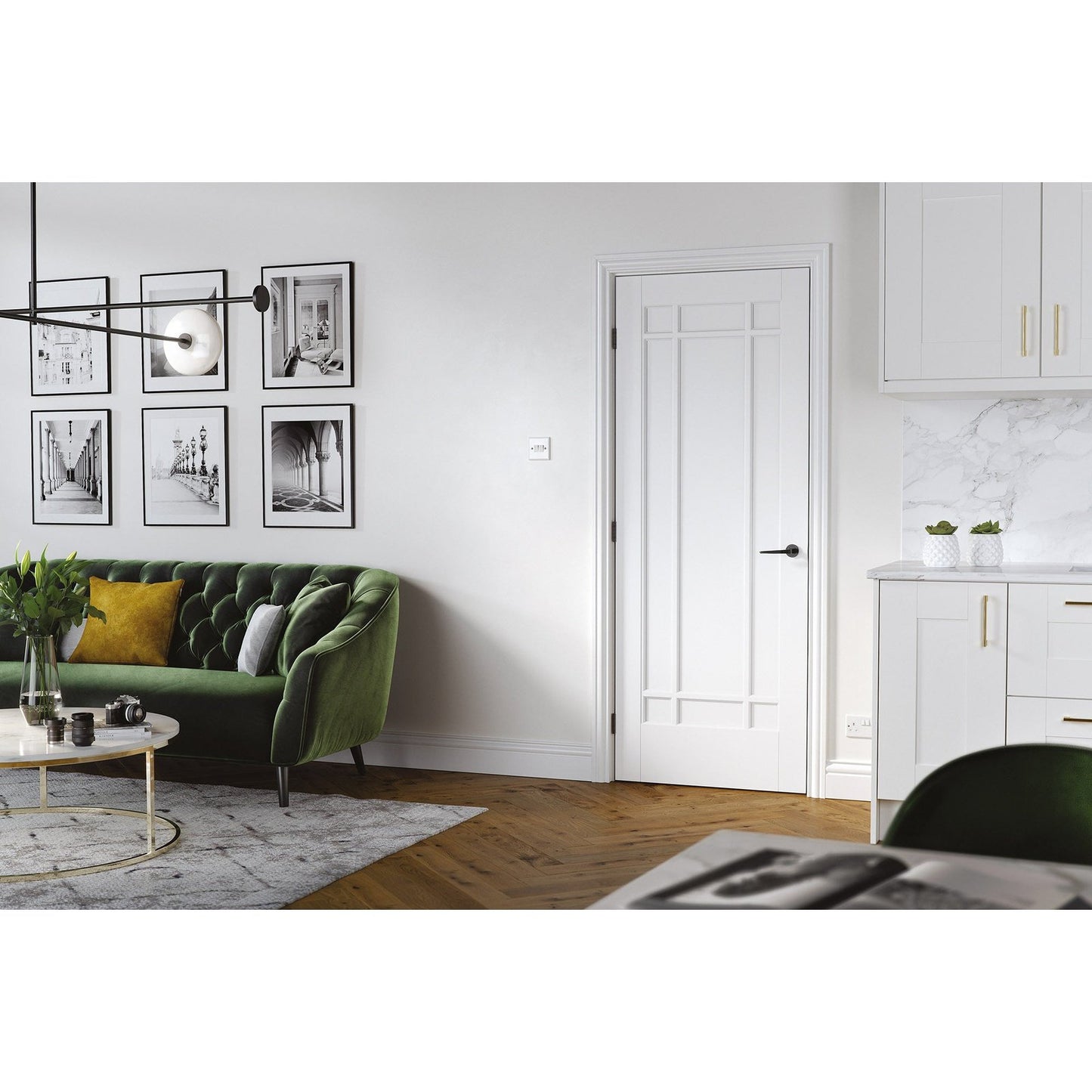 White Manhattan FD30 Fire Rated Internal Door