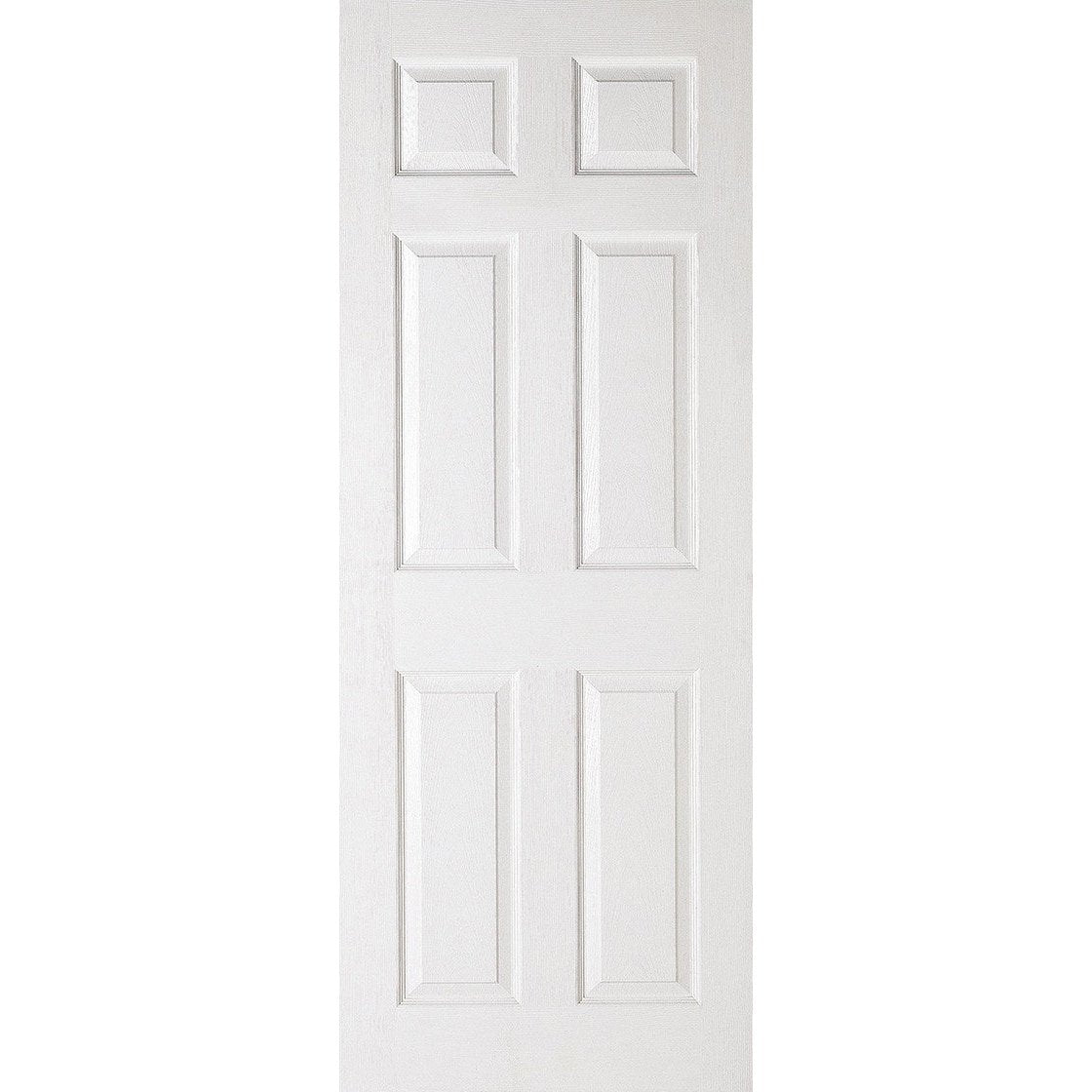 White Moulded Textured 6P FD30 Fire Rated Internal Door