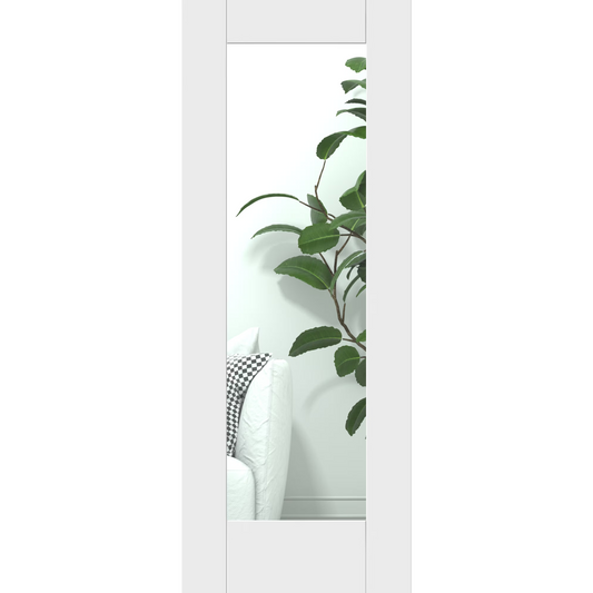 White Primed Pattern 10 Glazed FD30 Fire Rated Internal Door