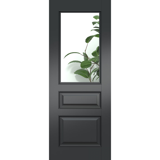 Black Royale Glazed Pre-Finished Internal Door