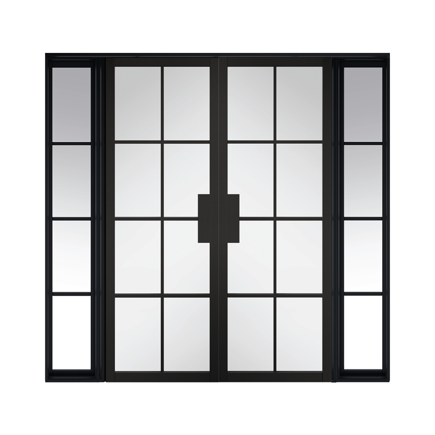 Industrial Style Malvern Clear Glazed Room Divider Door Set